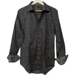 ROBERT GRAHAM Armstrong Button Up Shirt Abstract Print Long Sleeve Flip Cuff NWT